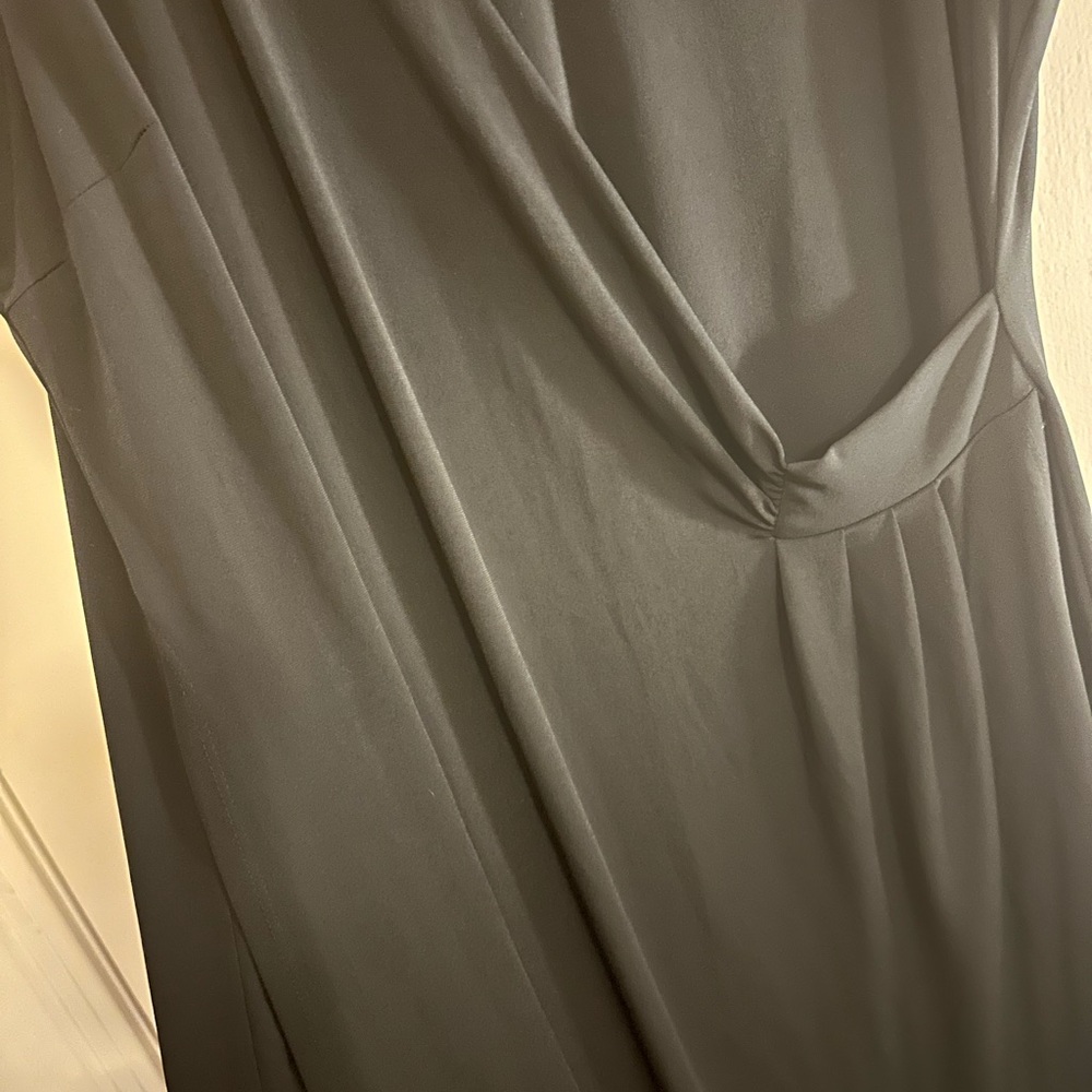 Black stretchy side detail dress - Picture 3 of 5